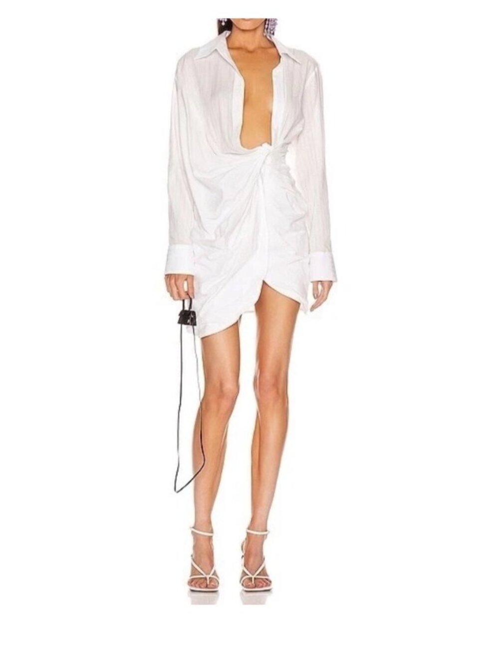 Jacquemus La Riviera asymmetric Mini Dress Size FR 40 - US 8 in Off-White
